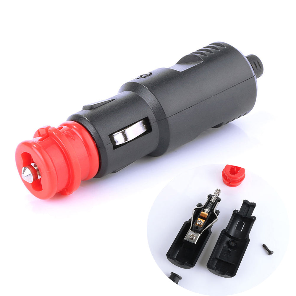 12V-24V Car Cigarette Lighter Power Connection Cigaret Socket Adaptor Male Plug