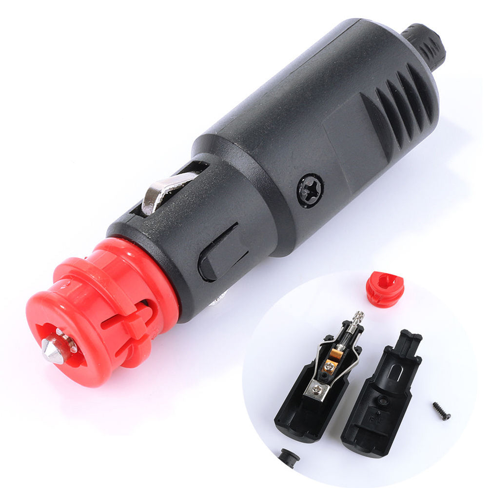 12V-24V Car Cigarette Lighter Power Connection Cigaret Socket Adaptor Male Plug