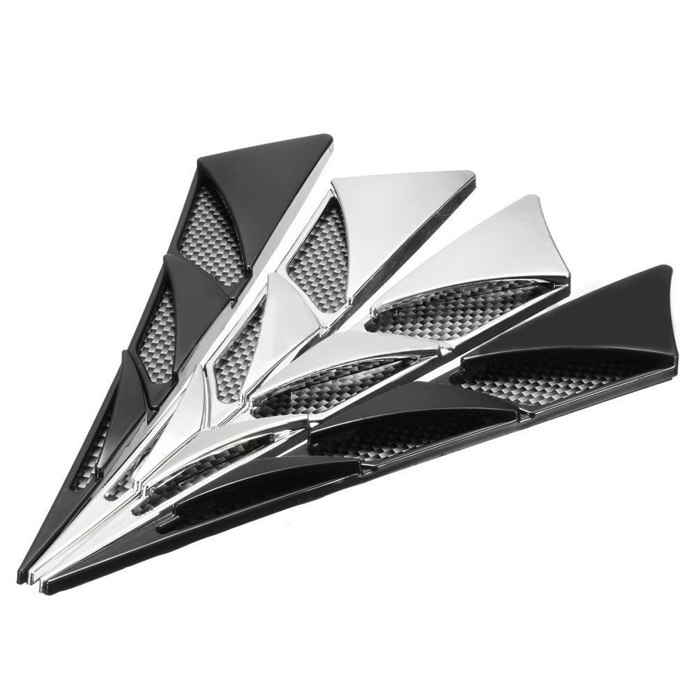 Universal Car Hood Side Air Intake Flow Vent Cover Decorative Sticker Fashion