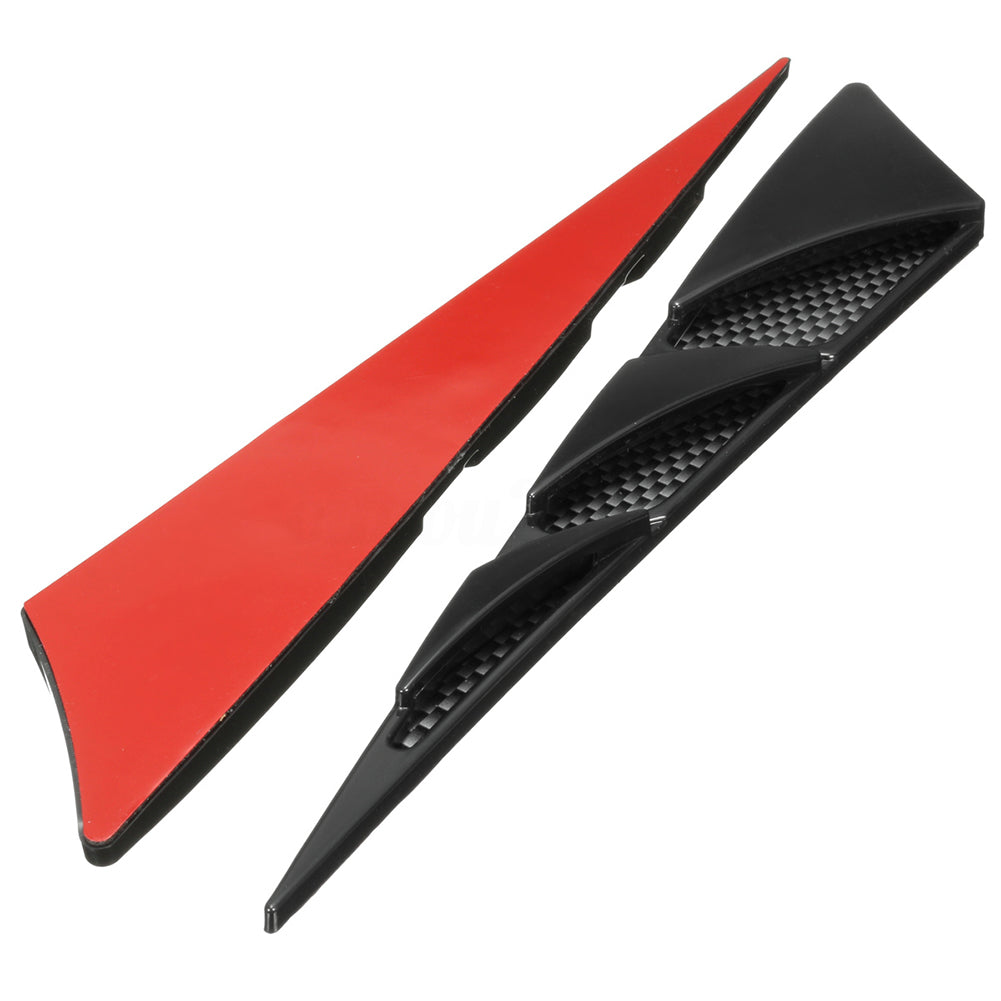 Universal Car Hood Side Air Intake Flow Vent Cover Decorative Sticker Fashion