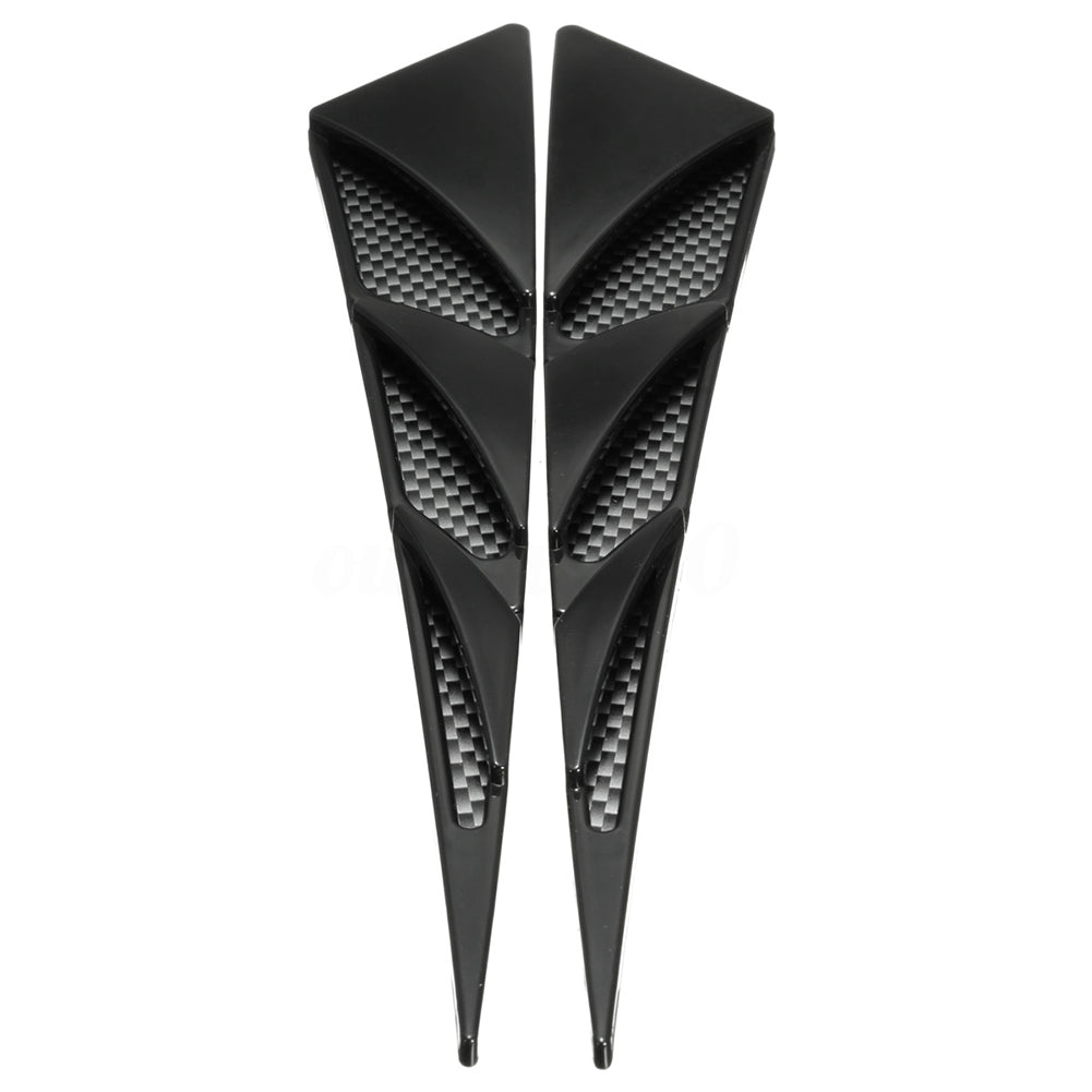 Universal Car Hood Side Air Intake Flow Vent Cover Decorative Sticker Fashion