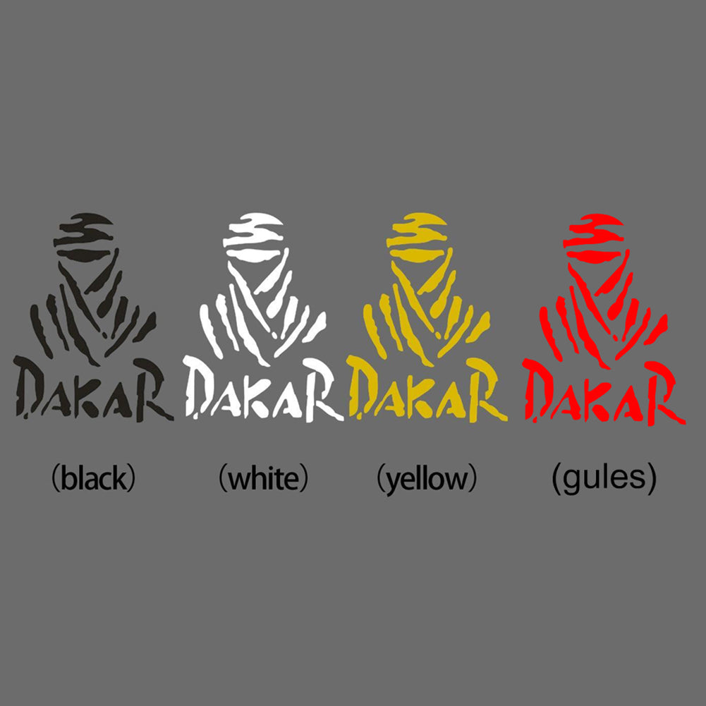 Dakar Letter Print Car Vehicle Truck Window Body Reflective Sticker Decal Decor