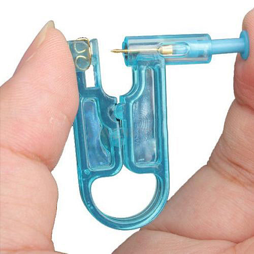 Disposable Safety Ear Piercing Gun Unit Tool with Ear Stud Asepsis Pierce Kit