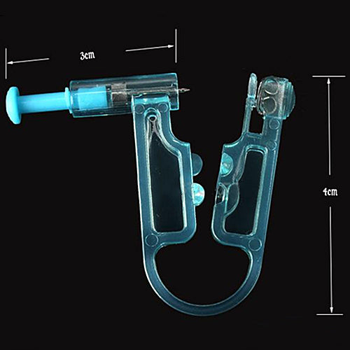 Disposable Safety Ear Piercing Gun Unit Tool with Ear Stud Asepsis Pierce Kit
