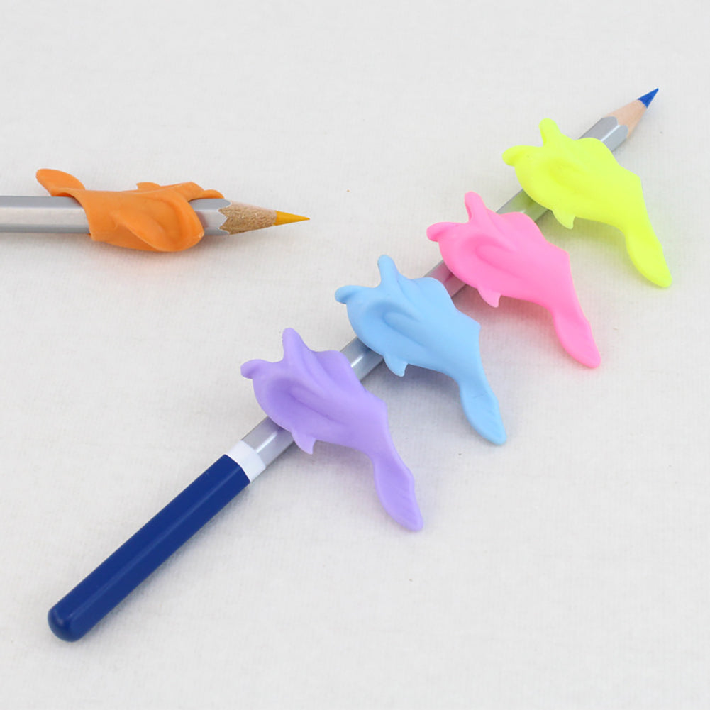 Dolphin Pen Grips Hold Writing Posture Correction Device Kid Student Stationery