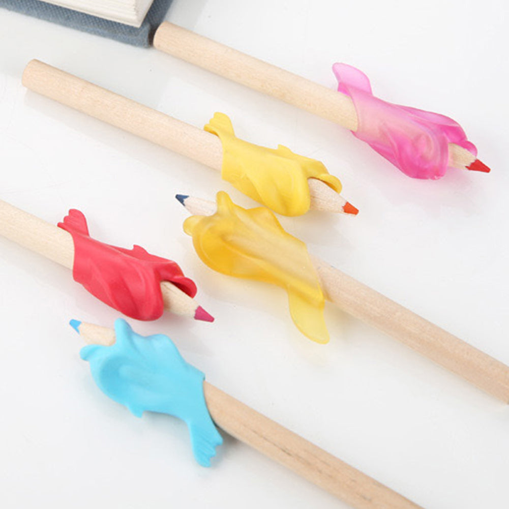 Dolphin Pen Grips Hold Writing Posture Correction Device Kid Student Stationery