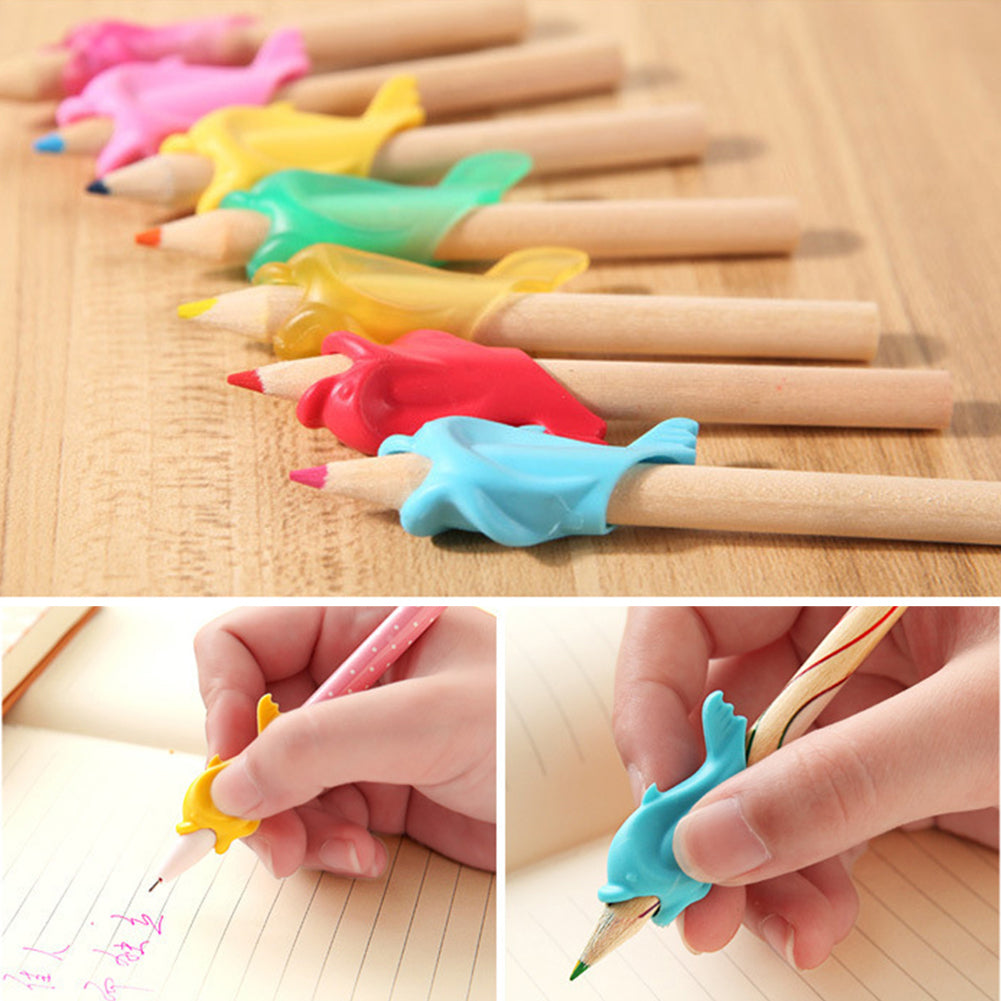 Dolphin Pen Grips Hold Writing Posture Correction Device Kid Student Stationery