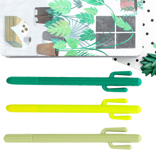 Office School Supplies Cute Cactus Design Gel Pen Ballpoint Pen Writing Pen Gift