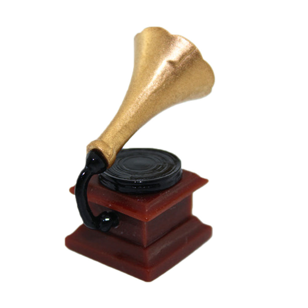 Kids Children Adult Toy Play House Mini Phonograph Dollhouse Accessories Decor