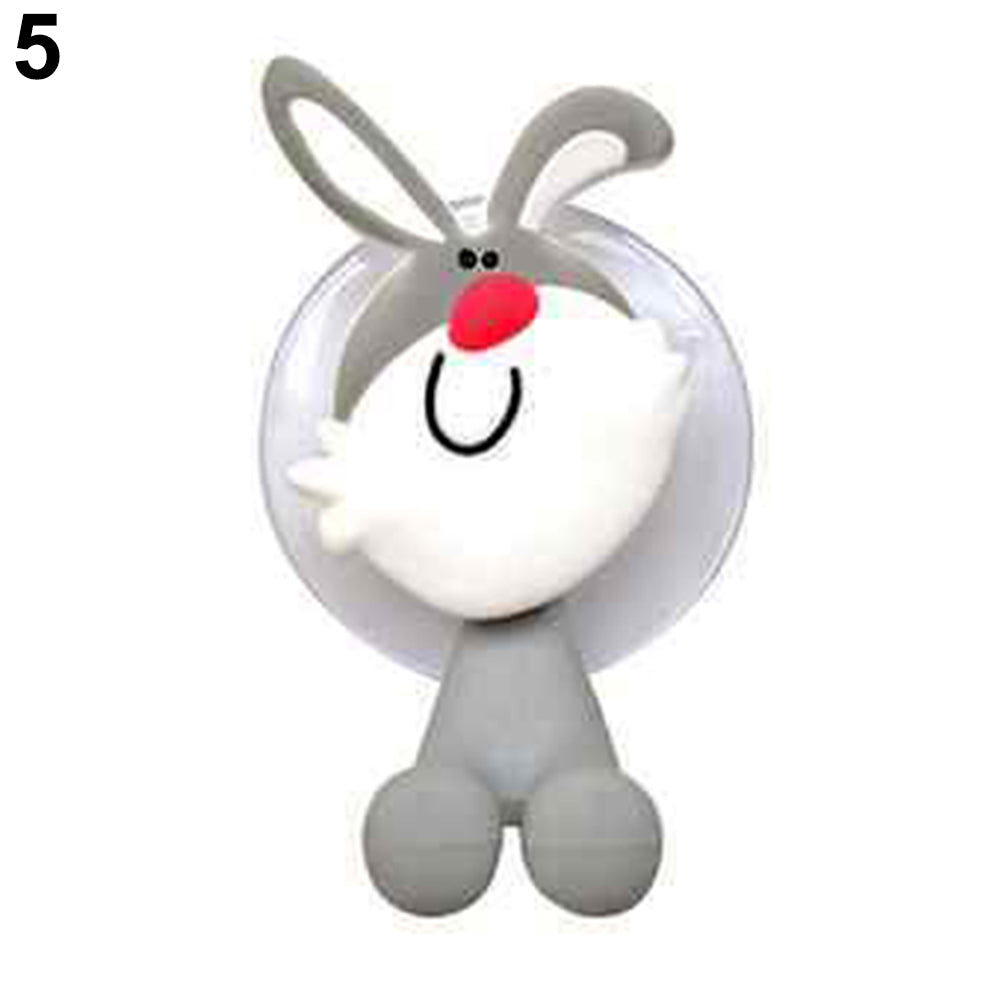 Cartoon Animal Bathroom Toothbrush Suction Cup Wall Holder Hanger Rack Storage
