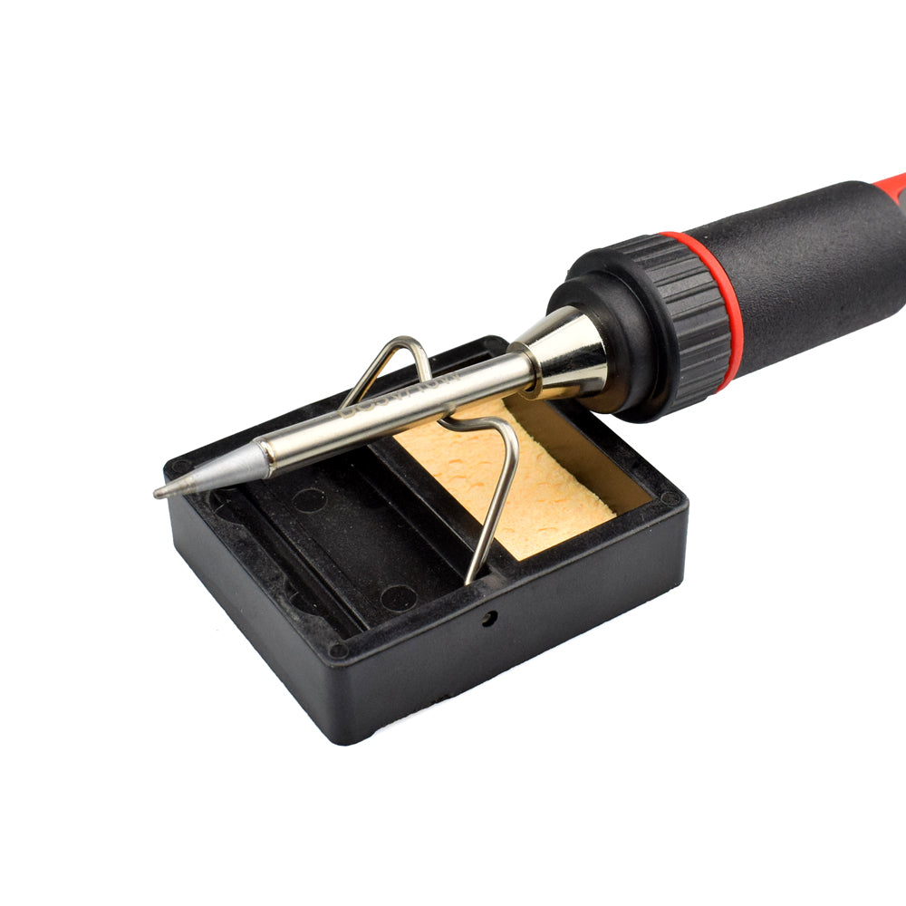 USB 5V 10W Digital Temp Adjustable Soldering Iron Kit Portable Lead-Free Welding Rework Station with Switch Tool Box