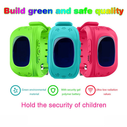 Q50 Kids Smart Watch with LBS Positioning LCD Color Display Multiple Languages Kids Smart Band with SOS Button for Help
