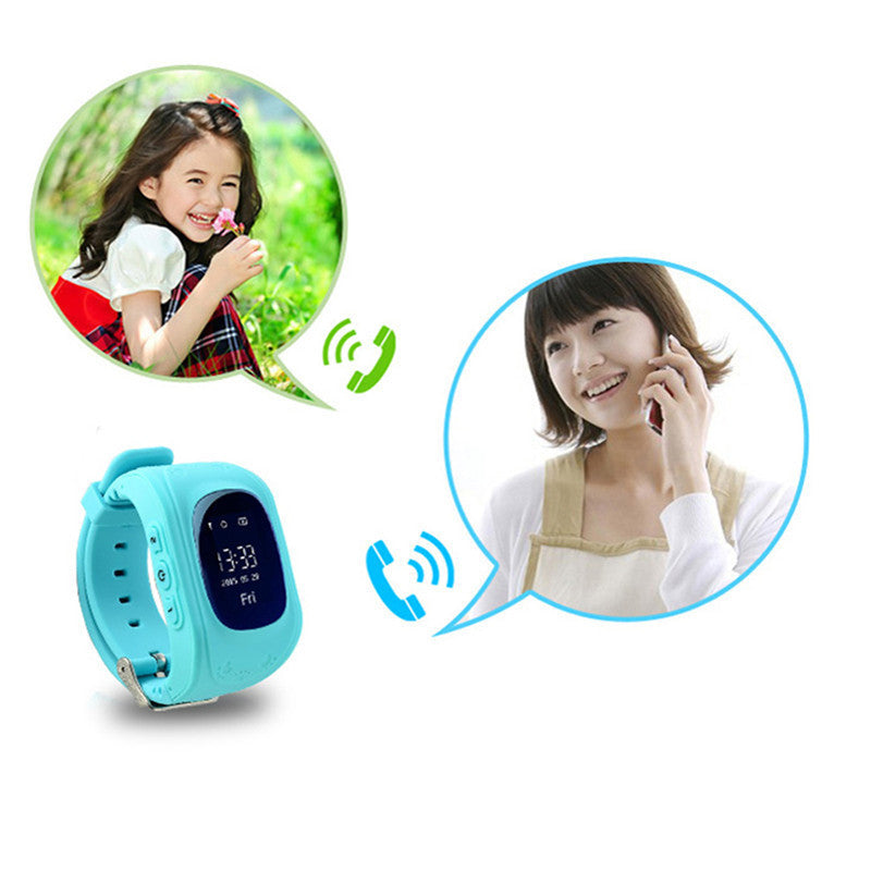 Q50 Kids Smart Watch with LBS Positioning LCD Color Display Multiple Languages Kids Smart Band with SOS Button for Help
