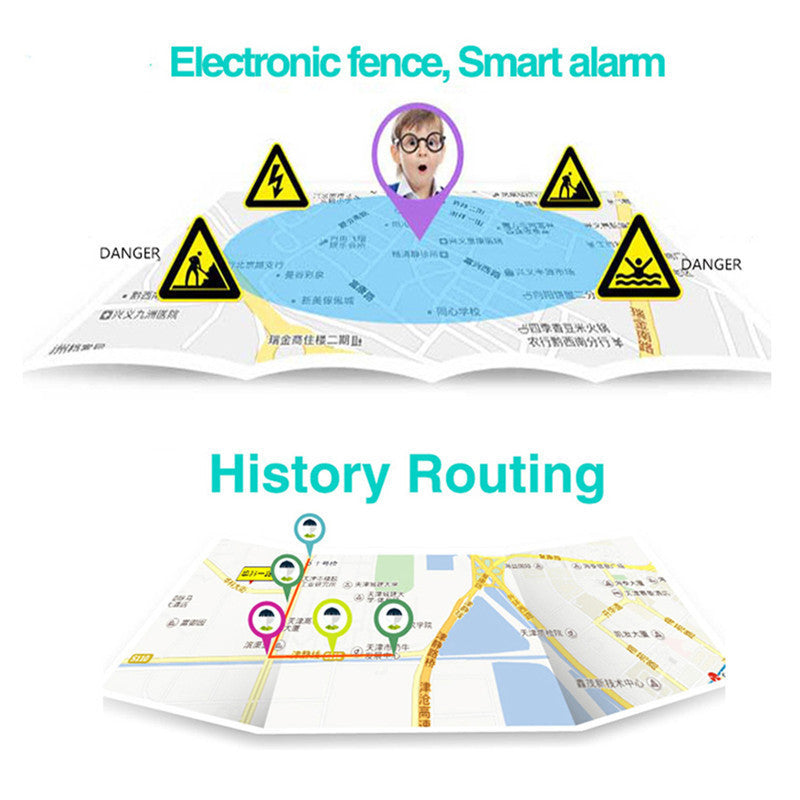 Q50 Kids Smart Watch with LBS Positioning LCD Color Display Multiple Languages Kids Smart Band with SOS Button for Help