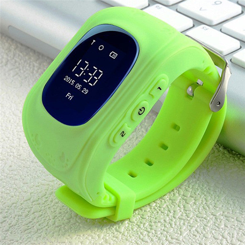 Q50 Kids Smart Watch with LBS Positioning LCD Color Display Multiple Languages Kids Smart Band with SOS Button for Help