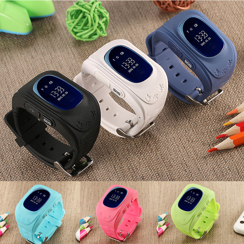 Q50 Kids Smart Watch with LBS Positioning LCD Color Display Multiple Languages Kids Smart Band with SOS Button for Help