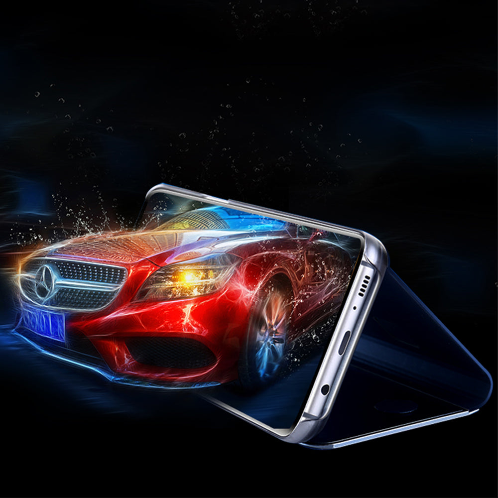 Vertical Bracket Mirror Mobile Phone Case Anti-Fall Hard Shell for One plus 6