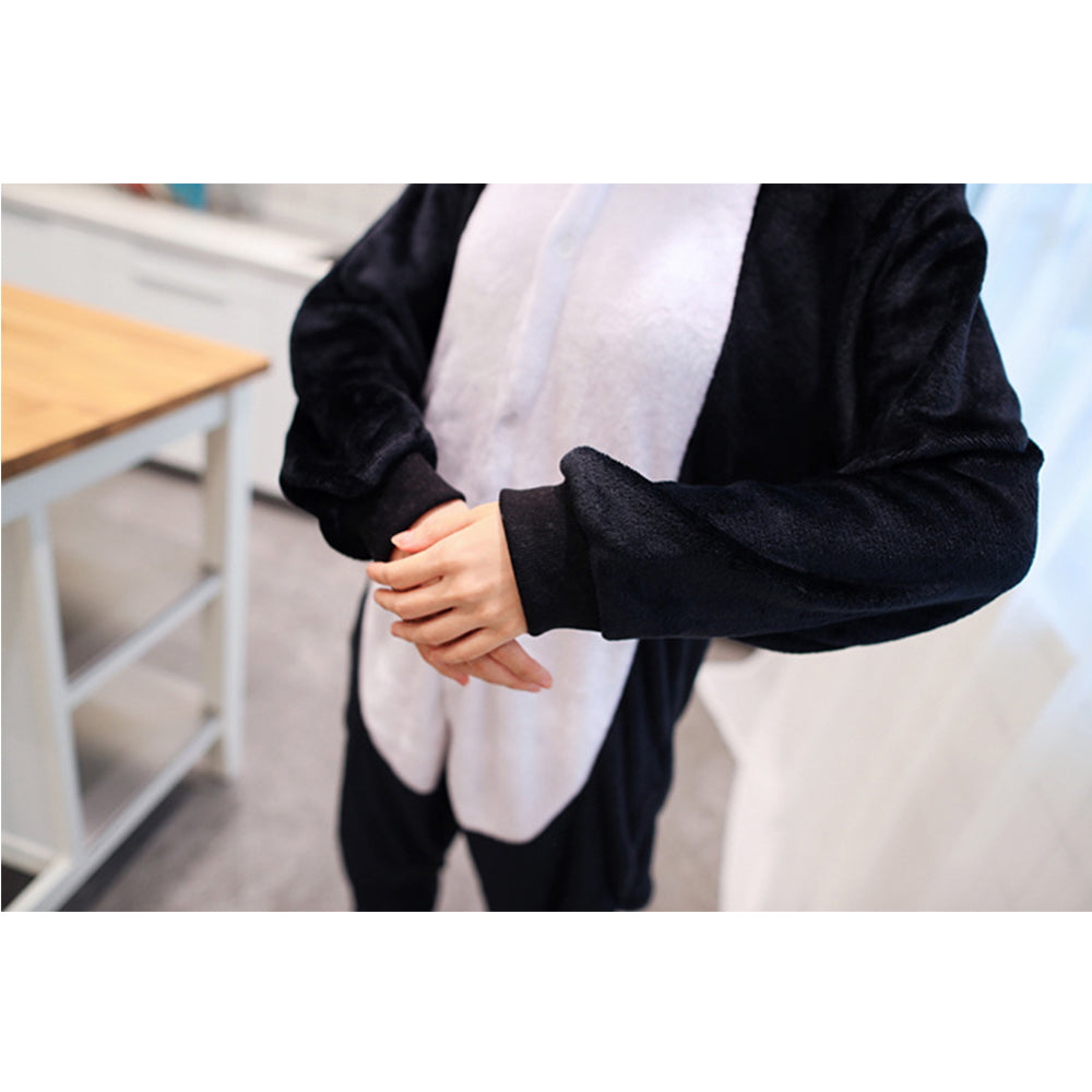 Cartoon Animal One-Piece Pajamas Men And Women Couples Home Winter Cute Costumes Penguin Style