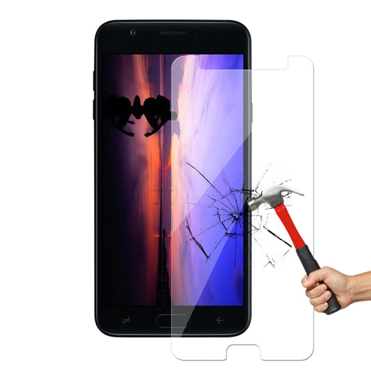 1Pcs Tempered Glass Membrane Steel 0.26MM Half-Screen 2.5D Round Edge for Samsung Galaxy J7 2018