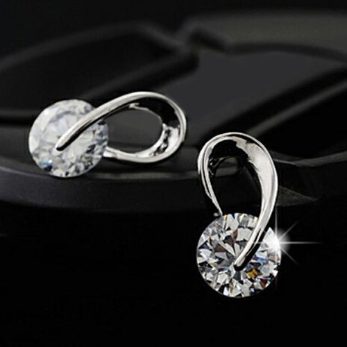 Women's Jewelry Gift Dazzling Cubic Zirconia CZ Ear Studs Cocktail Earrings