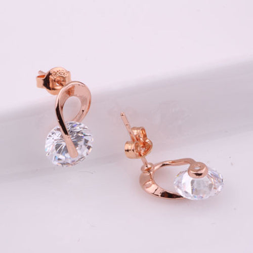 Women's Jewelry Gift Dazzling Cubic Zirconia CZ Ear Studs Cocktail Earrings