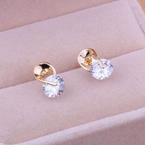 Women's Jewelry Gift Dazzling Cubic Zirconia CZ Ear Studs Cocktail Earrings