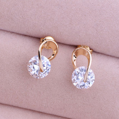 Women's Jewelry Gift Dazzling Cubic Zirconia CZ Ear Studs Cocktail Earrings