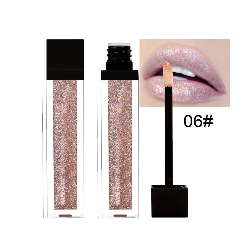 HANDAIYAN Brand Gold Silver Glitter And Matte Lipstick Waterproof Red Matte Lips Gloss Liquid Lipstick Cosmetic Beauty Lip Color