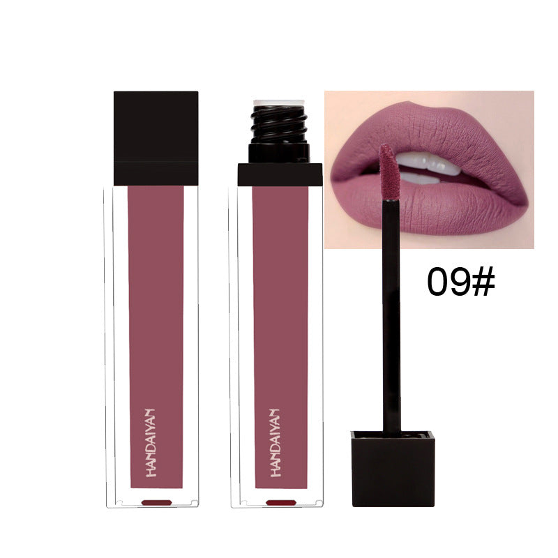 HANDAIYAN Brand Gold Silver Glitter And Matte Lipstick Waterproof Red Matte Lips Gloss Liquid Lipstick Cosmetic Beauty Lip Color