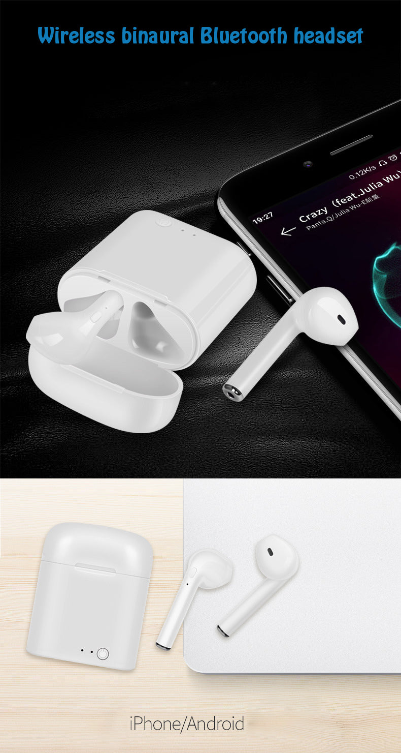 i7s tws Mini  Bluetooth Earphone Stereo Earbud Headset Wireless Headphones and Charging Box Mic For iphone Android airpod xiaomi