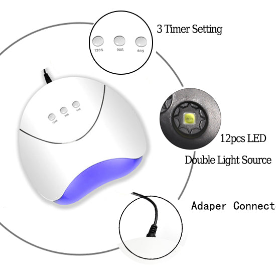 Gel Nail Polish Set 10pcs Nail Gel Varnish 36WLED Nail Curing lamp Nail Art Manicure Tools