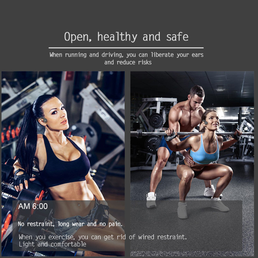 Bone Conduction Bluetooth Headset Sports Running Wireless Headset Does Not Enter The Earphones Sweat-Proof Waterproof