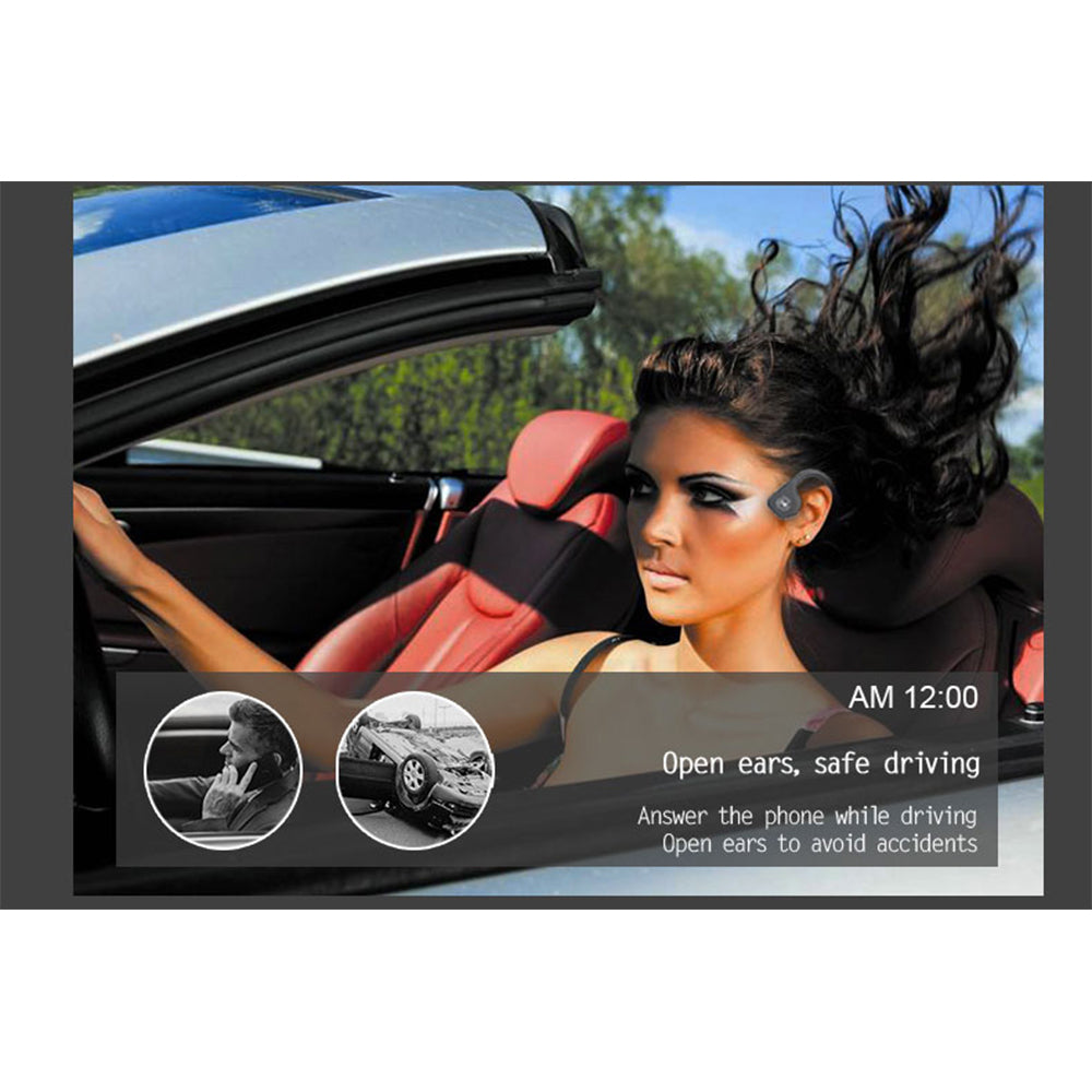 Bone Conduction Bluetooth Headset Sports Running Wireless Headset Does Not Enter The Earphones Sweat-Proof Waterproof