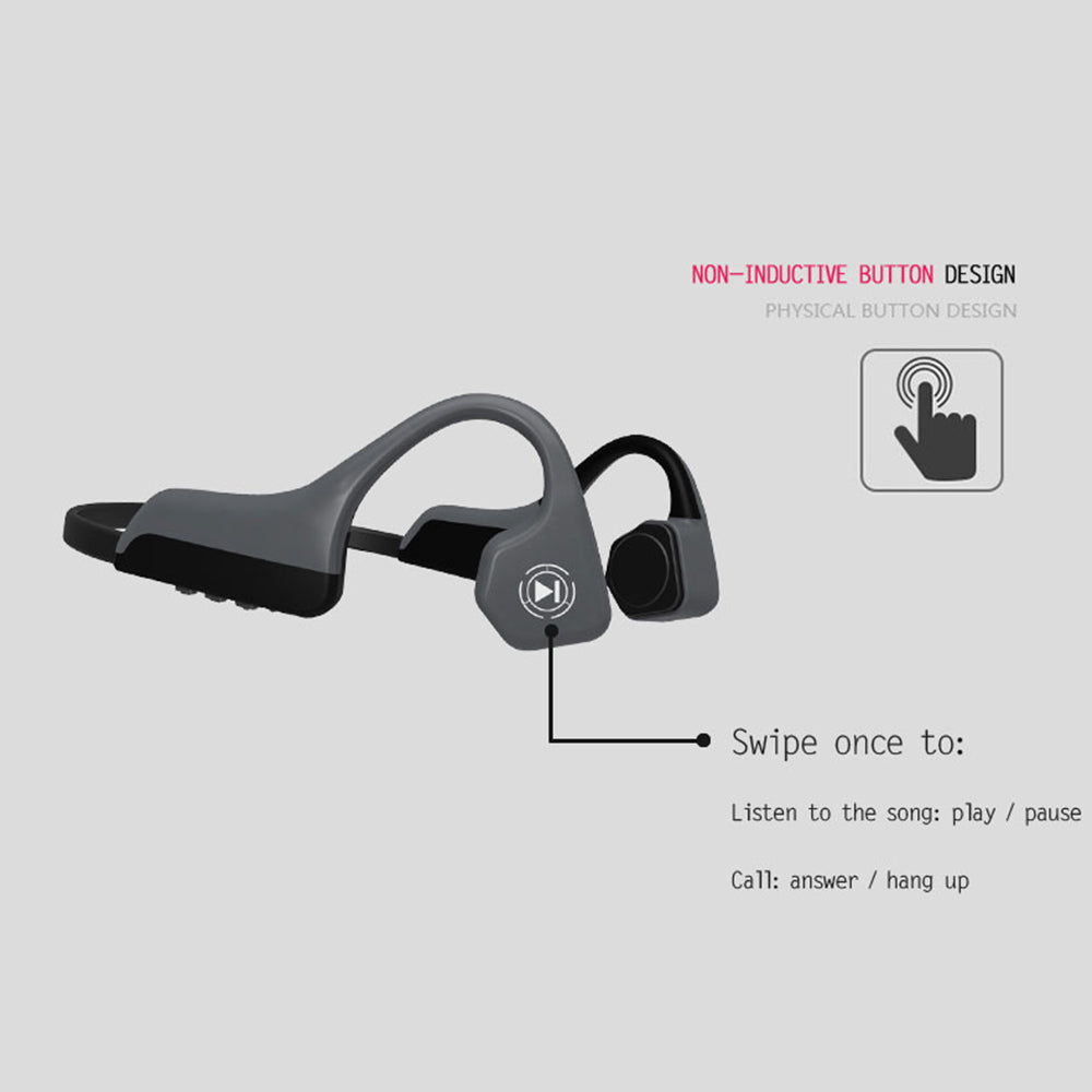 Bone Conduction Bluetooth Headset Sports Running Wireless Headset Does Not Enter The Earphones Sweat-Proof Waterproof