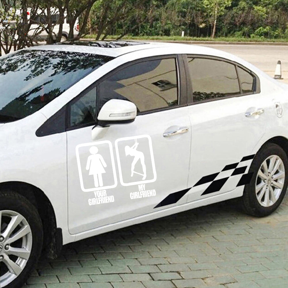 Funny Girlfriend Style Car Body Window Decal Reflective Sticker Decoration