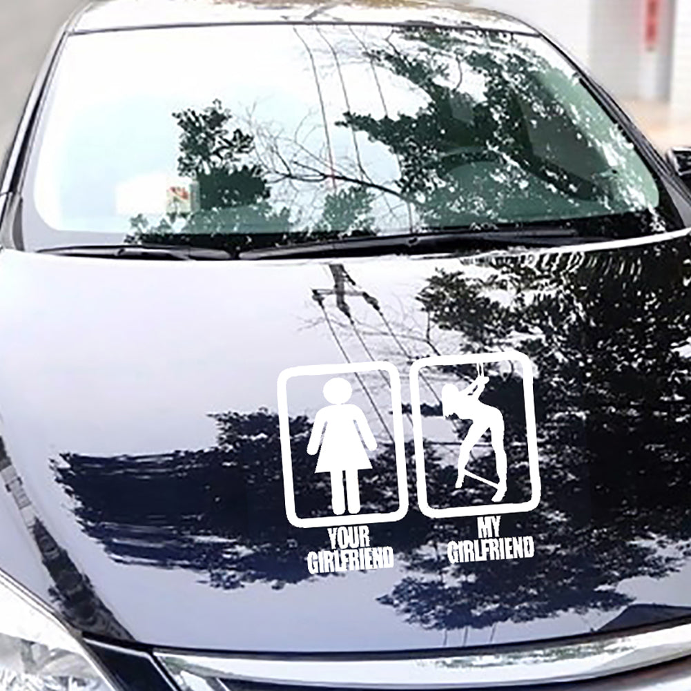Funny Girlfriend Style Car Body Window Decal Reflective Sticker Decoration