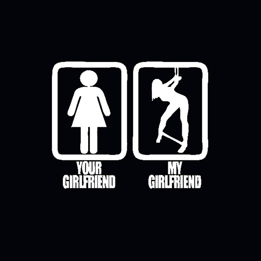 Funny Girlfriend Style Car Body Window Decal Reflective Sticker Decoration