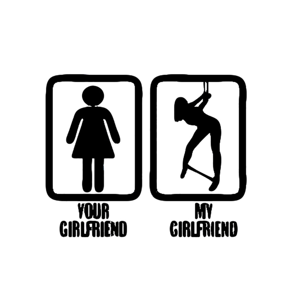 Funny Girlfriend Style Car Body Window Decal Reflective Sticker Decoration