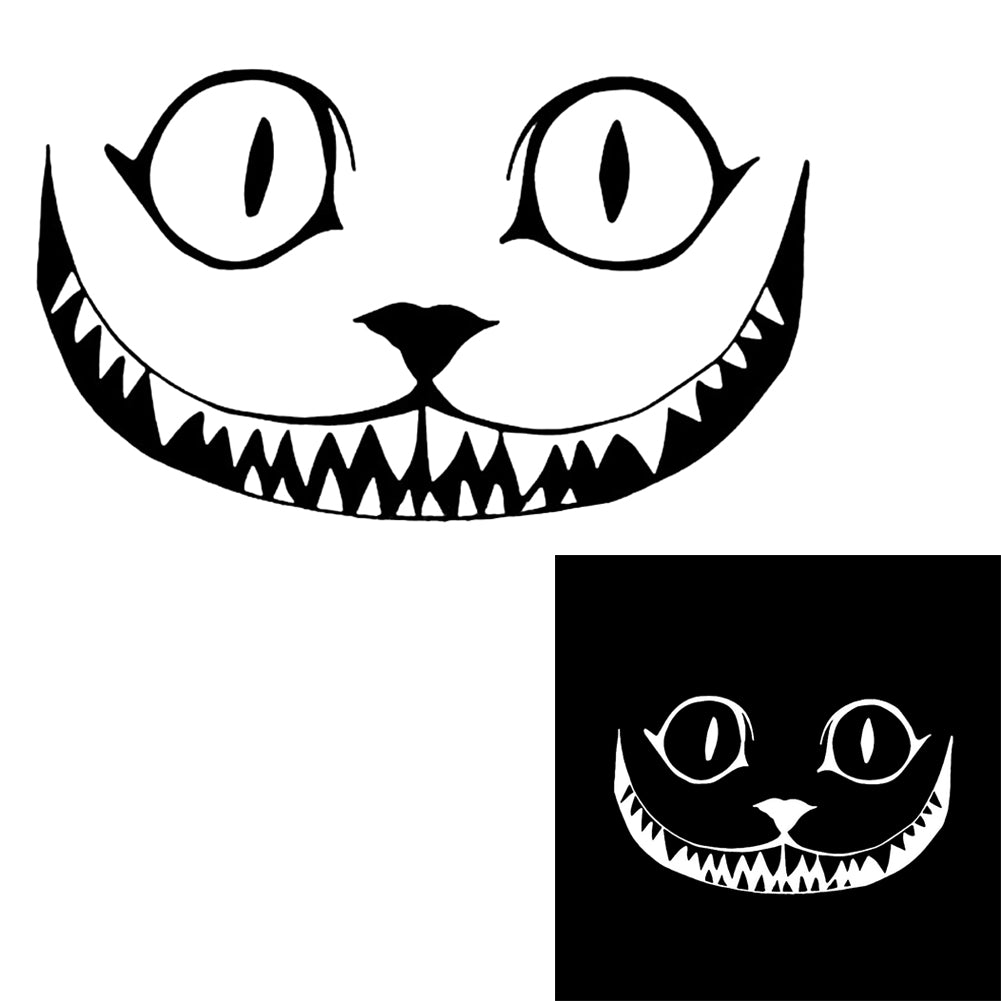 Funny Cartoon Animal Smile Face Car Decor Sticker Halloween Reflective Decal