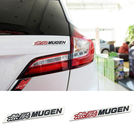 Mugen Letters Car Styling Sticker Decal 3D Metal Badge Emblem Decor for Honda