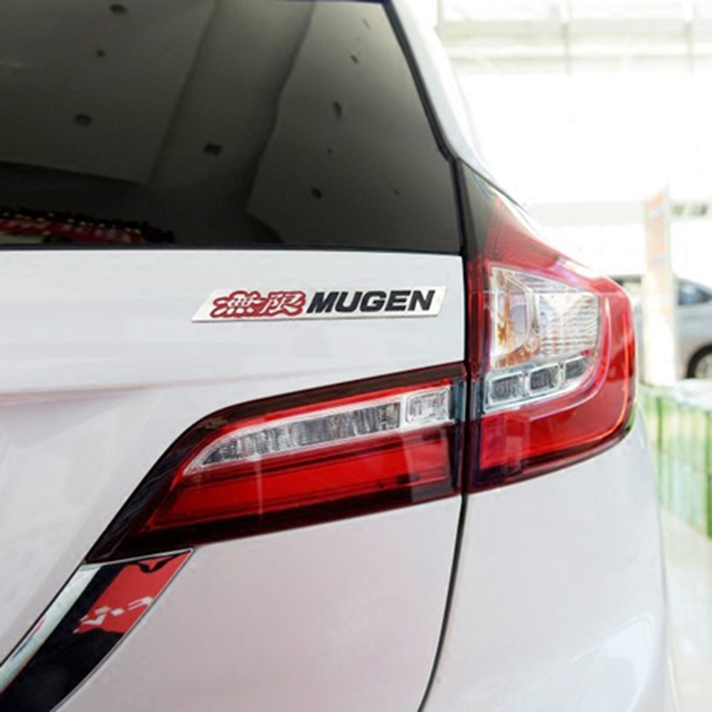 Mugen Letters Car Styling Sticker Decal 3D Metal Badge Emblem Decor for Honda