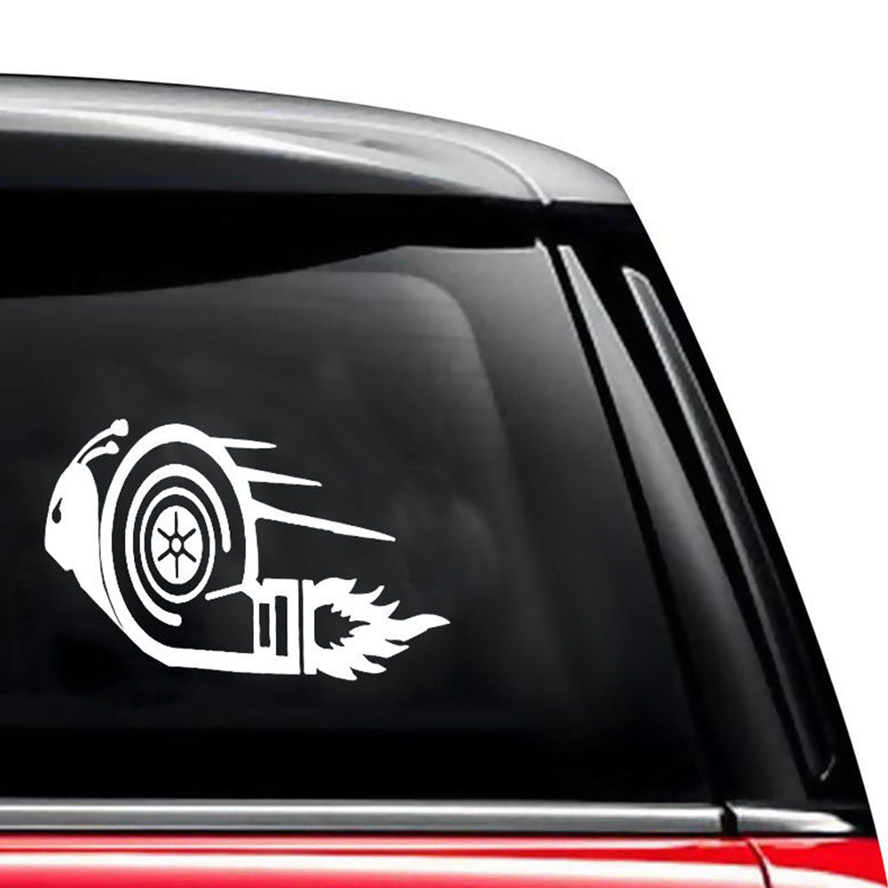 Stylish Turbo Snail Racing Car Motorcycle Decal Reflective Sticker Decoration