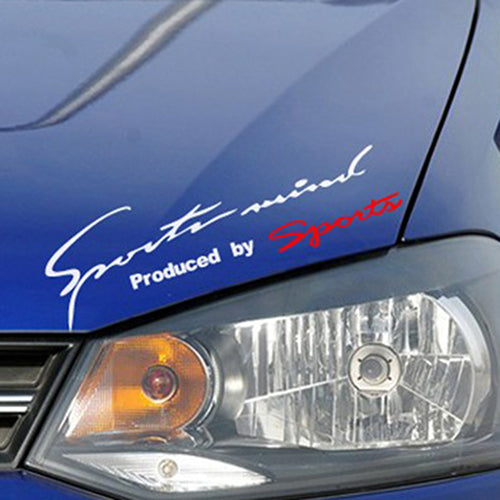 Racing Car Auto Waterproof Reflective Letter Pattern Vehicle Decor Decal Sticker