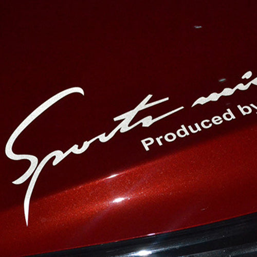 Racing Car Auto Waterproof Reflective Letter Pattern Vehicle Decor Decal Sticker