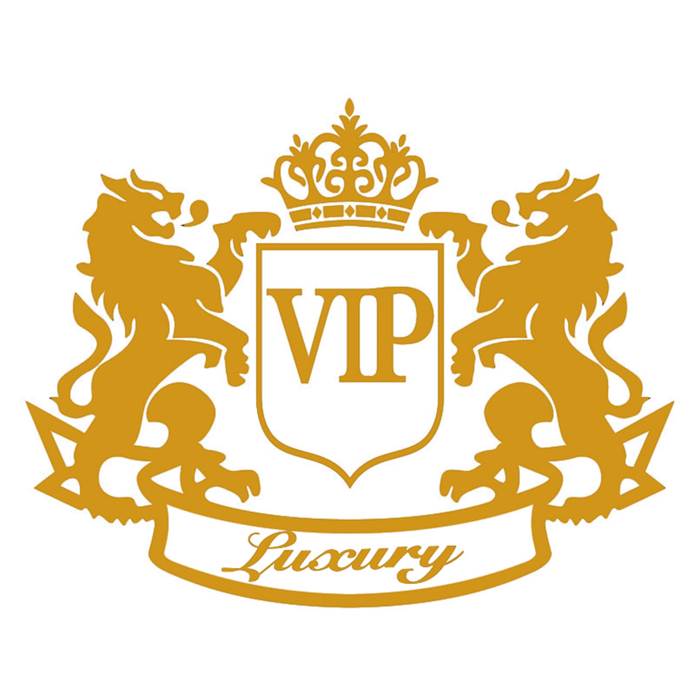 Double Lion Crown VIP Letter Motorcycle Car Decoration Reflective Decal Sticker