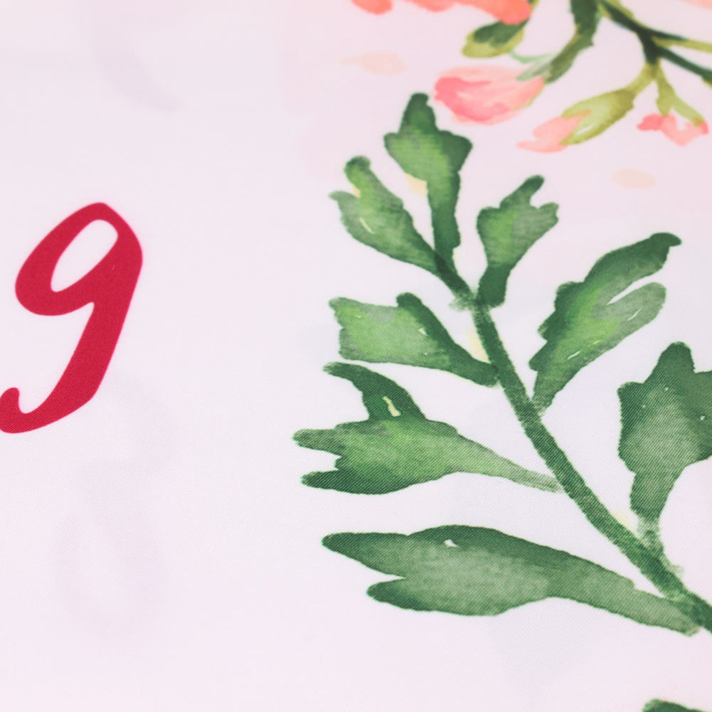 Newborn Infant Baby Flower Monthly Numbers Blanket Photography Prop Rug Mat