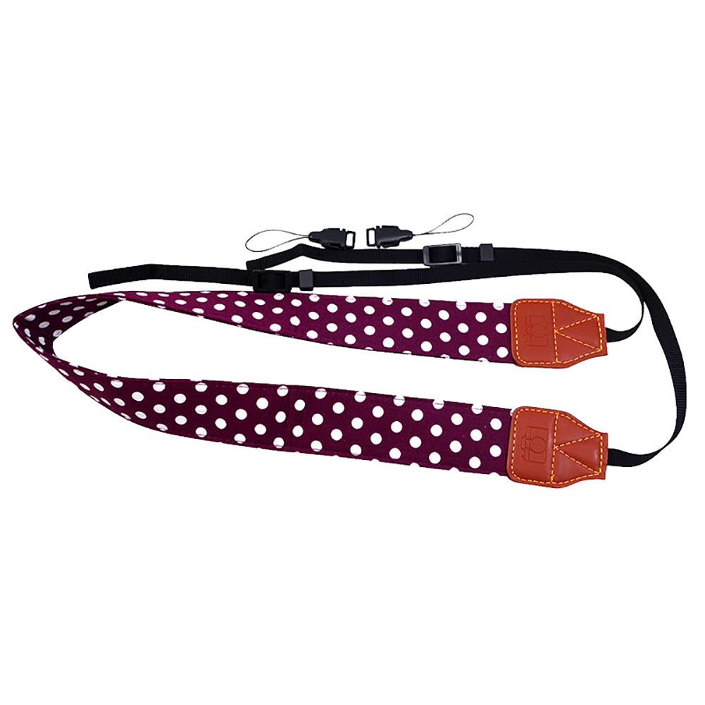Universal Wide Polka Dot Print SLR/DSLR Camera Strap Shoulder Neck Sling Belt