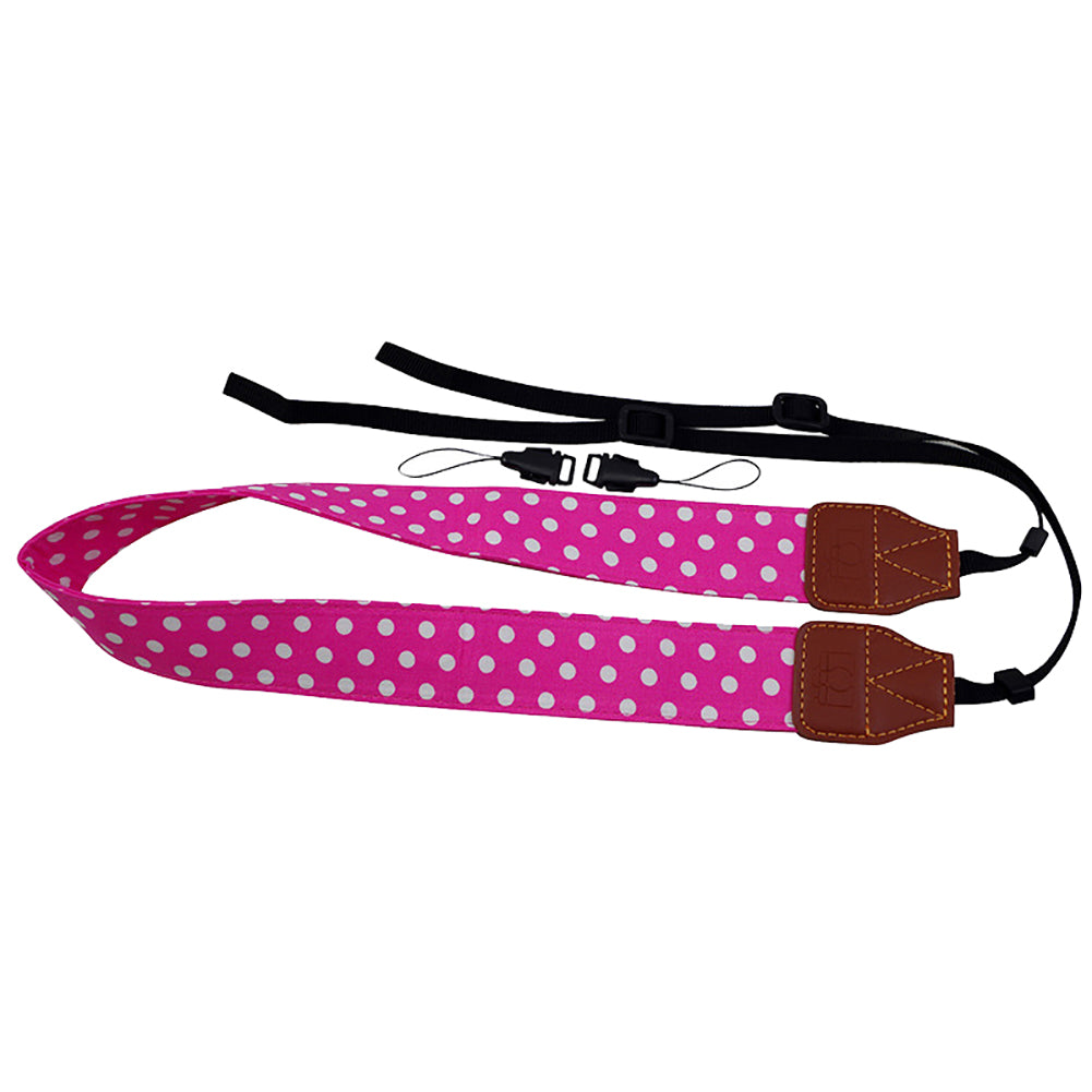 Universal Wide Polka Dot Print SLR/DSLR Camera Strap Shoulder Neck Sling Belt