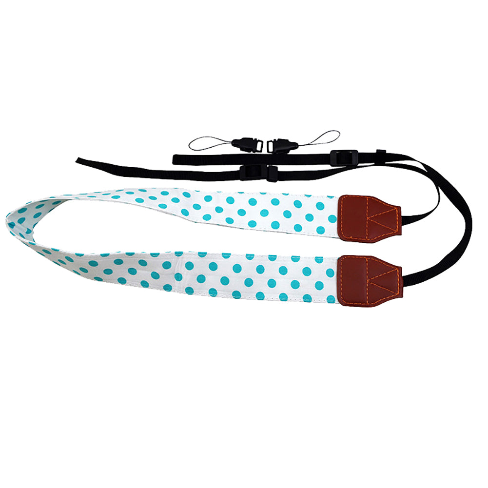 Universal Wide Polka Dot Print SLR/DSLR Camera Strap Shoulder Neck Sling Belt