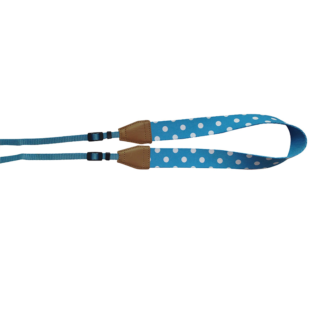 Universal Wide Polka Dot Print SLR/DSLR Camera Strap Shoulder Neck Sling Belt
